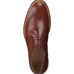 – Brogue Derby aus Kalbleder cognac*Franz Gustav Discount