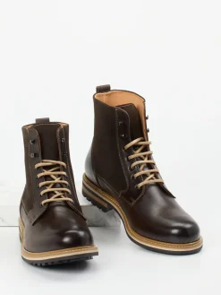 – Schnürboots aus Kalbleder und Veloursleder*Franz Gustav Discount