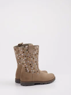 Kinder Froddo – Kinderstiefel aus geprägtem Leder sandbeige