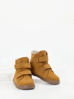 Kinder Froddo – Kinderstiefeletten aus Veloursleder cognac