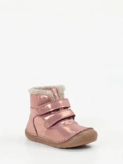 Kinder Froddo – Klett-Boots aus Metallicleder roségold