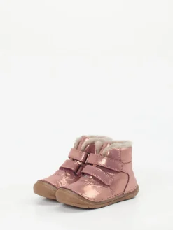 Kinder Froddo – Klett-Boots aus Metallicleder roségold