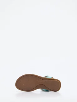 Kinder Froddo – Klettsandale aus Metallic mit Glitzerdetails