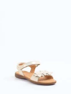 Kinder Froddo – Klettsandale aus Metallicleder champagner