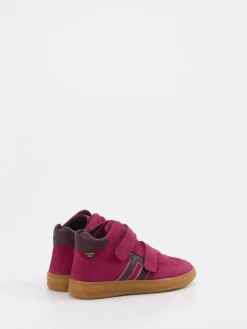 Kinder Froddo – Mid-Top-Sneaker aus Veloursleder beerenrot