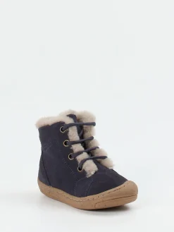 Kinder Froddo – Stiefeletten aus Veloursleder dunkel