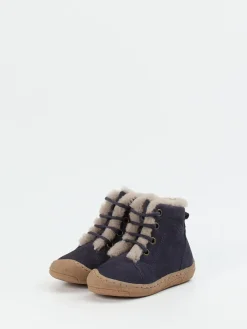 Kinder Froddo – Stiefeletten aus Veloursleder dunkel