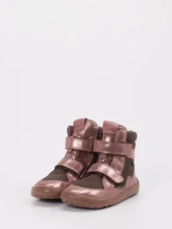 Kinder Froddo – Winterstiefel aus geprägtem Leder rosé