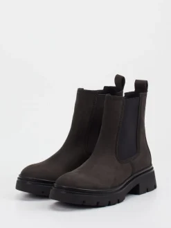 Damen Gabor – Chelsea Boots aus Nubukleder Dunkel