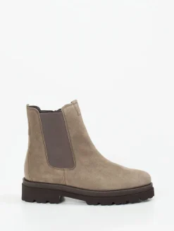 – Chelsea-Stiefelette aus Veloursleder taupe*Gabor Discount