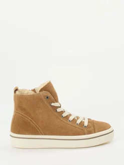 Damen Gabor – High-Top Sneaker aus Veloursleder karamell