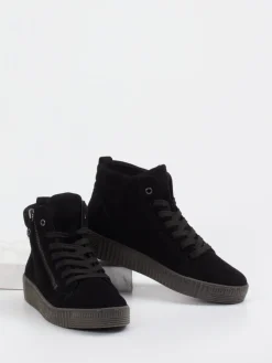 – High-Top Sneaker aus Veloursleder*Gabor New