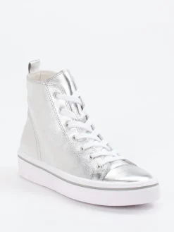 – High-Top-Sneaker aus Metallicleder*Gabor Sale