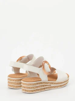 – Keilsandalette aus Lammleder Offwhite*Gabor Best