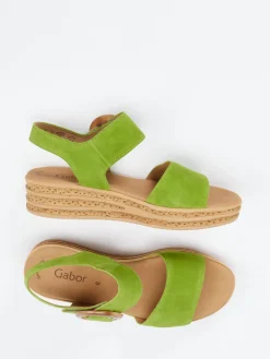 – Keilsandalette aus Veloursleder*Gabor Online