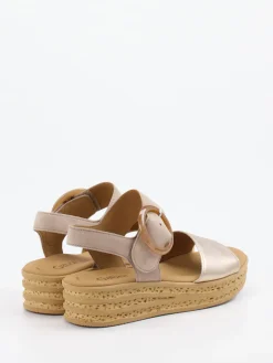 Damen Gabor – Keilsandalette aus Veloursleder