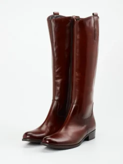 – Kniehohe Stiefel aus Glattleder kastanien*Gabor Clearance