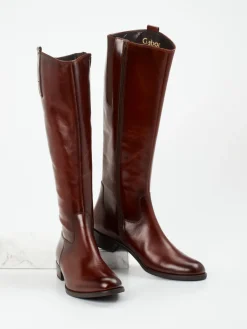 – Kniehohe Stiefel aus Glattleder kastanien*Gabor Clearance