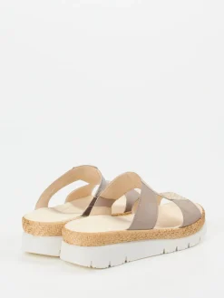 – Komfort-Pantoletten aus Veloursleder Taupe*Gabor Hot