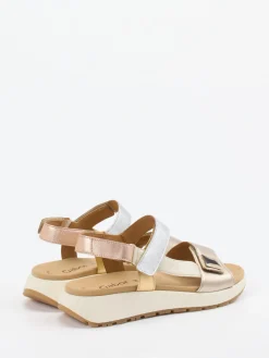 – Komfort-Sandale aus Metallicleder*Gabor Online