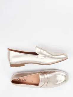 – Loafer aus Metallicleder in Rosé*Gabor Discount
