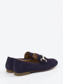 Damen Gabor – Loafer aus Veloursleder Dunkel
