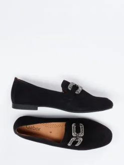 – Loafer aus Veloursleder Strass*Gabor Online