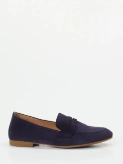 Damen Gabor – Loafer aus Veloursleder in Dunkelviolett