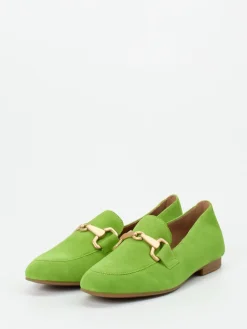 Damen Gabor – Loafer aus Veloursleder in Apfel