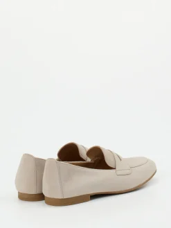 Damen Gabor – Loafer aus Veloursleder in Beigegrau