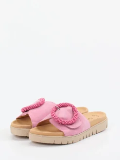 Damen Gabor – Pantolette aus Veloursleder in