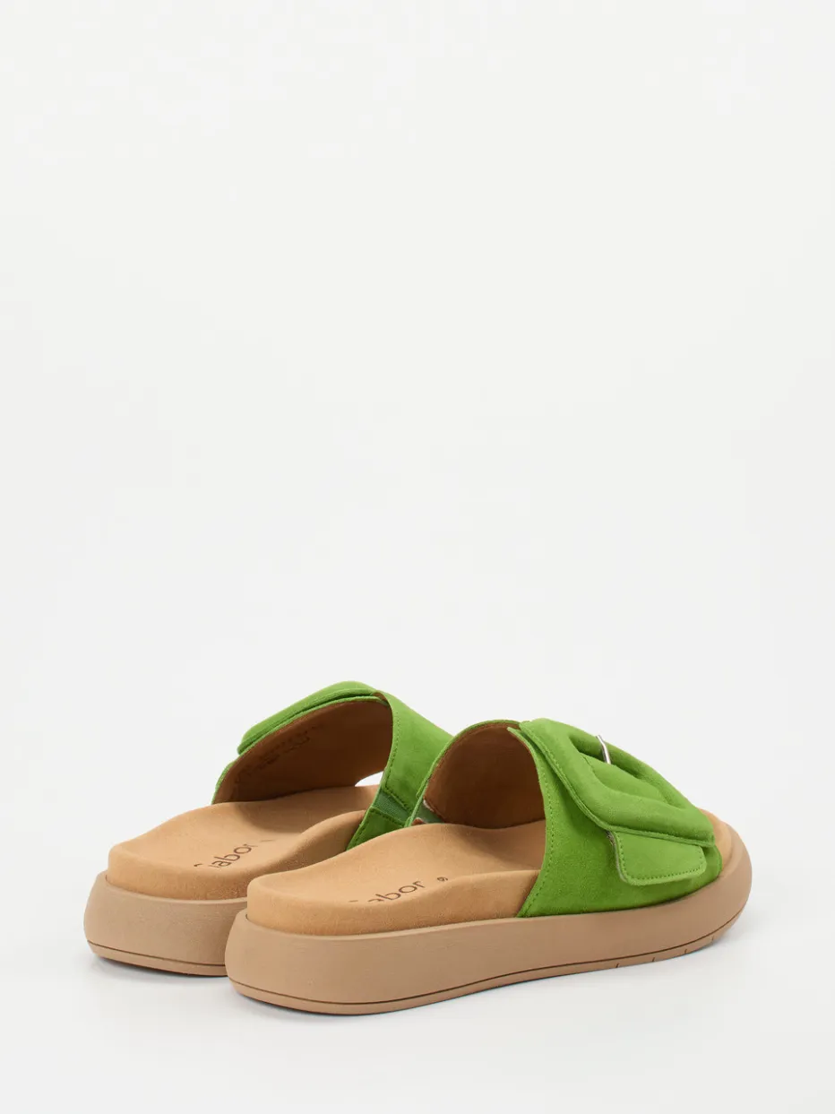 Damen Gabor – Pantolette aus Veloursleder in