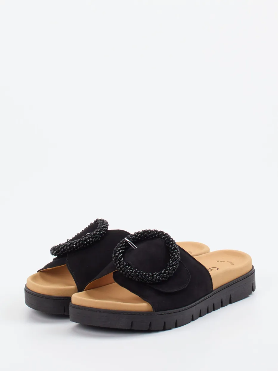 Damen Gabor – Pantolette aus Veloursleder