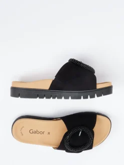 Damen Gabor – Pantolette aus Veloursleder