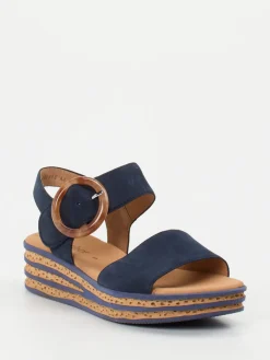 – Plateau-Sandale aus Nubukleder Dunkel*Gabor Clearance