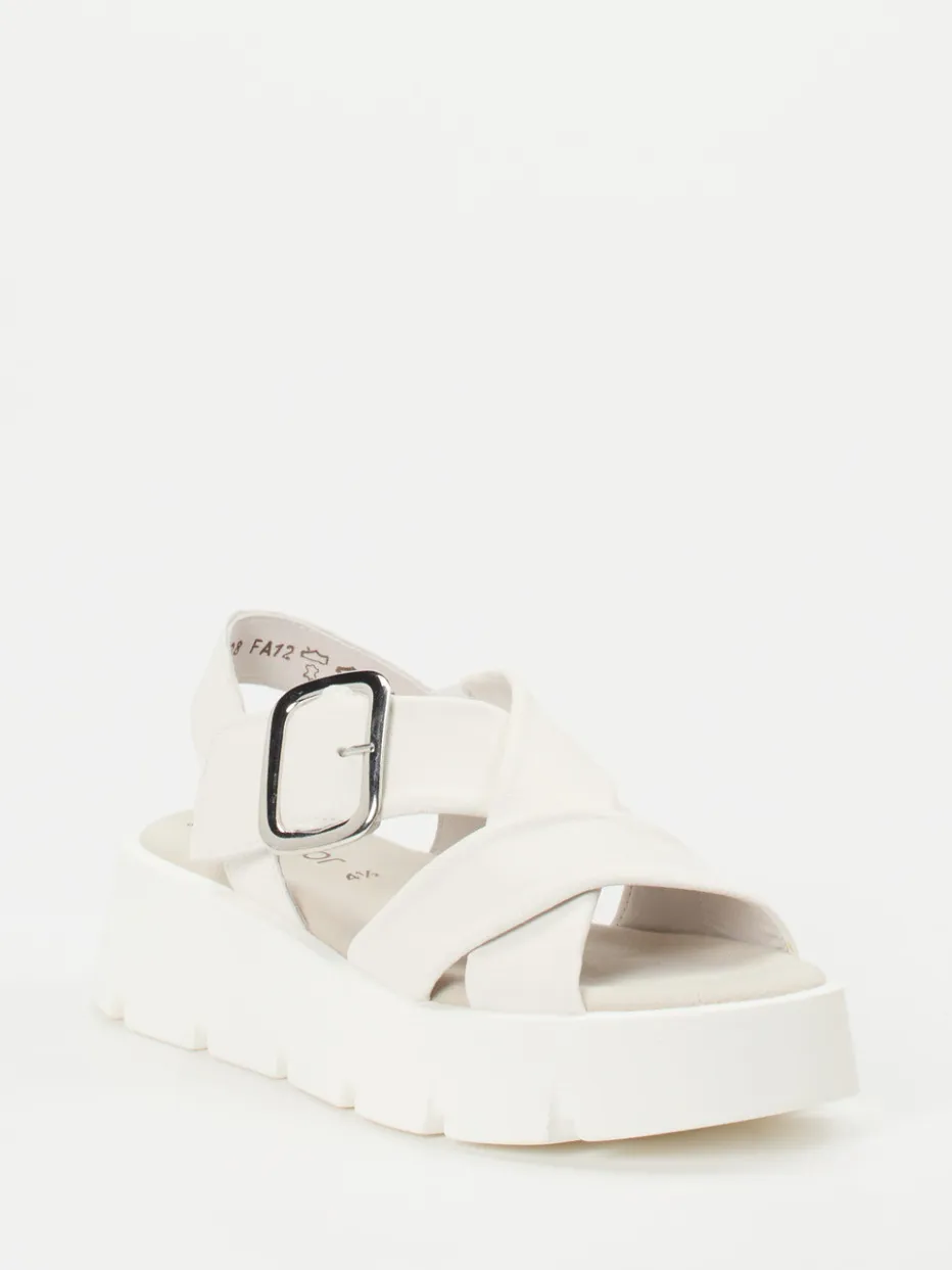 – Plateausandale aus Lammleder Offwhite*Gabor Discount