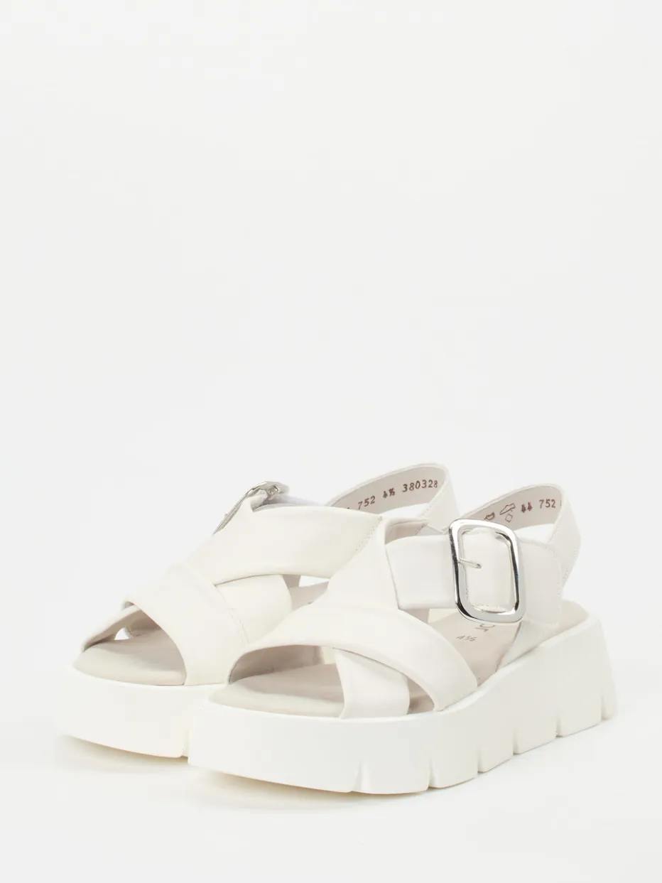 – Plateausandale aus Lammleder Offwhite*Gabor Discount