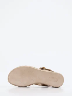 – Plateausandalen aus Metallicleder*Gabor Best