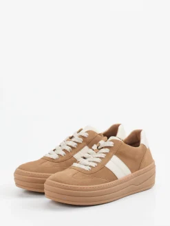 – Plateau-Sneaker aus Veloursleder karamell*Gabor Online