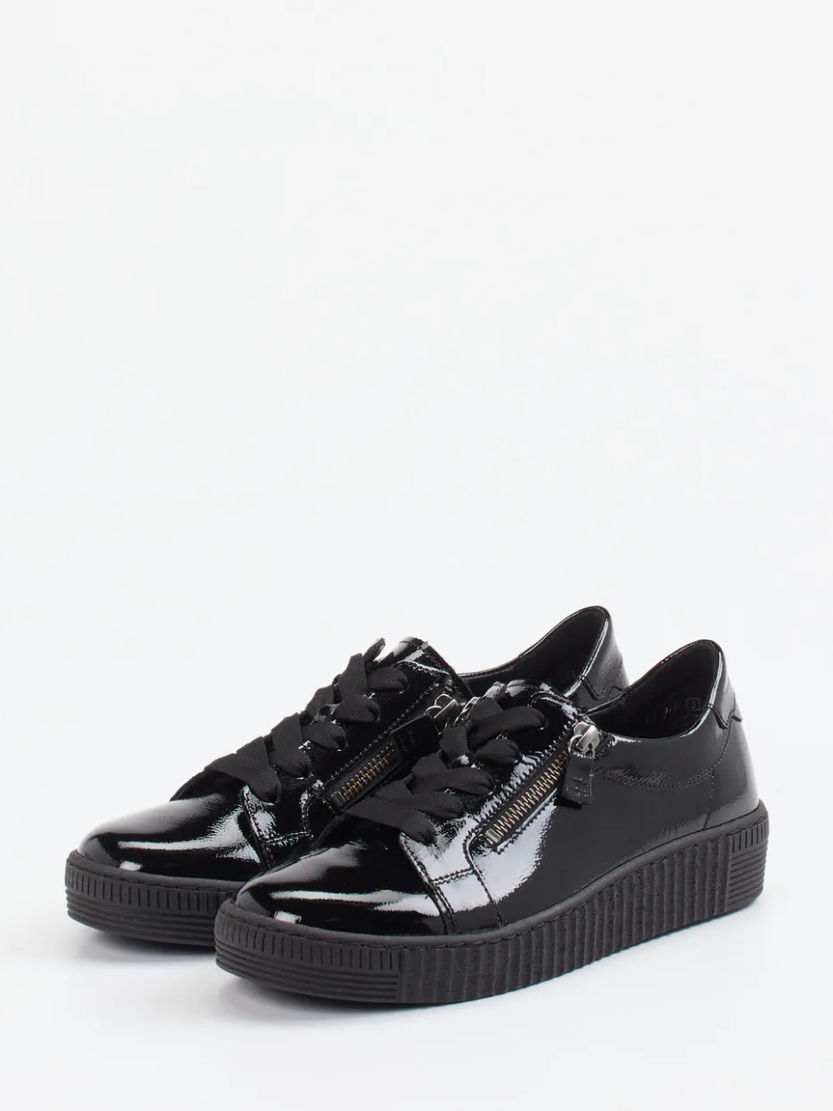 Damen Gabor – Plateau-Sneaker aus em Lackleder