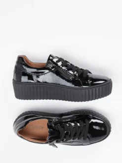 Damen Gabor – Plateau-Sneaker aus Lackleder