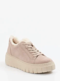 – Plateau-Sneaker aus Veloursleder Sandbeige*Gabor Clearance