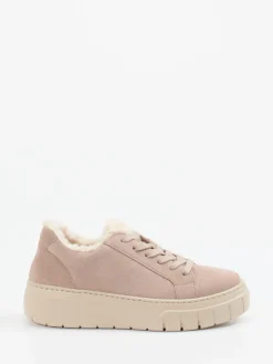 – Plateau-Sneaker aus Veloursleder Sandbeige*Gabor Clearance