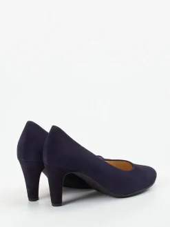 Damen Gabor – Pumps aus Veloursleder in Dunkel