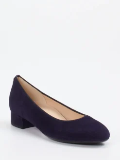 Damen Gabor – Pumps aus Veloursleder in Dunkelviolett