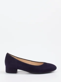 Damen Gabor – Pumps aus Veloursleder in Dunkelviolett