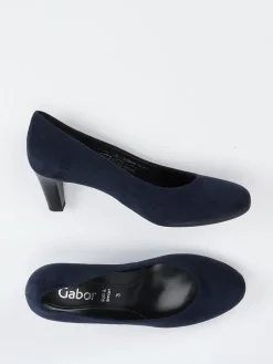 Damen Gabor – Pumps aus Veloursleder Dunkel