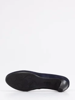 Damen Gabor – Pumps aus Veloursleder Dunkel