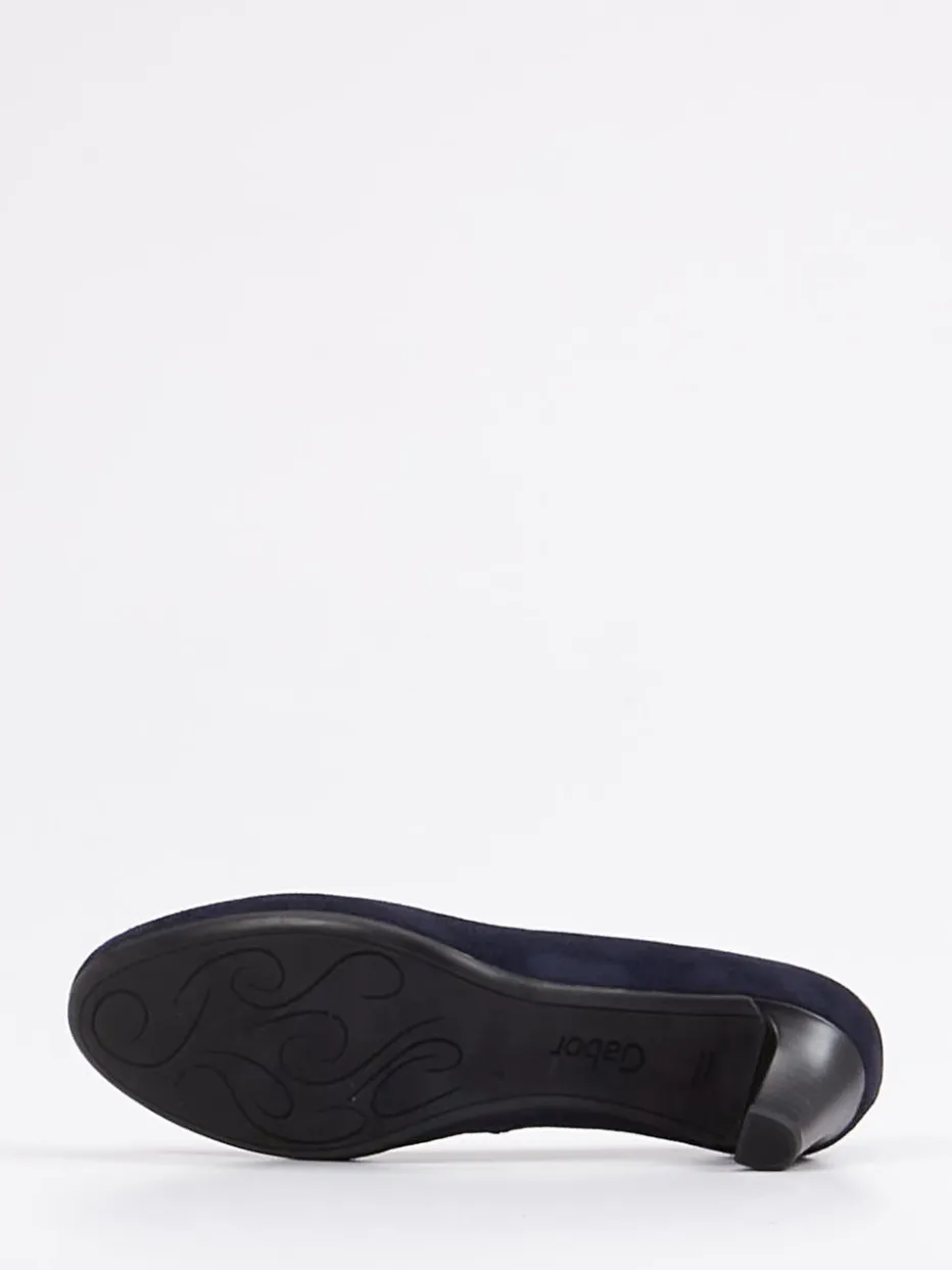 Damen Gabor – Pumps aus Veloursleder Dunkel