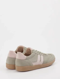 – Retro-Sneaker aus Veloursleder salbeigrau*Gabor New